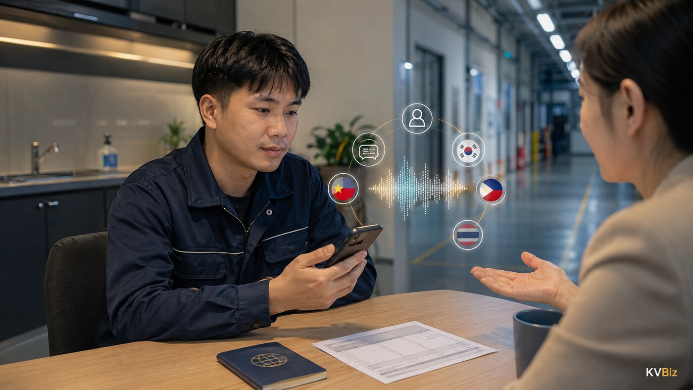 Bị nợ lương hoặc giữ hộ chiếu ở Hàn: gọi 1345 rồi bấm phím 1