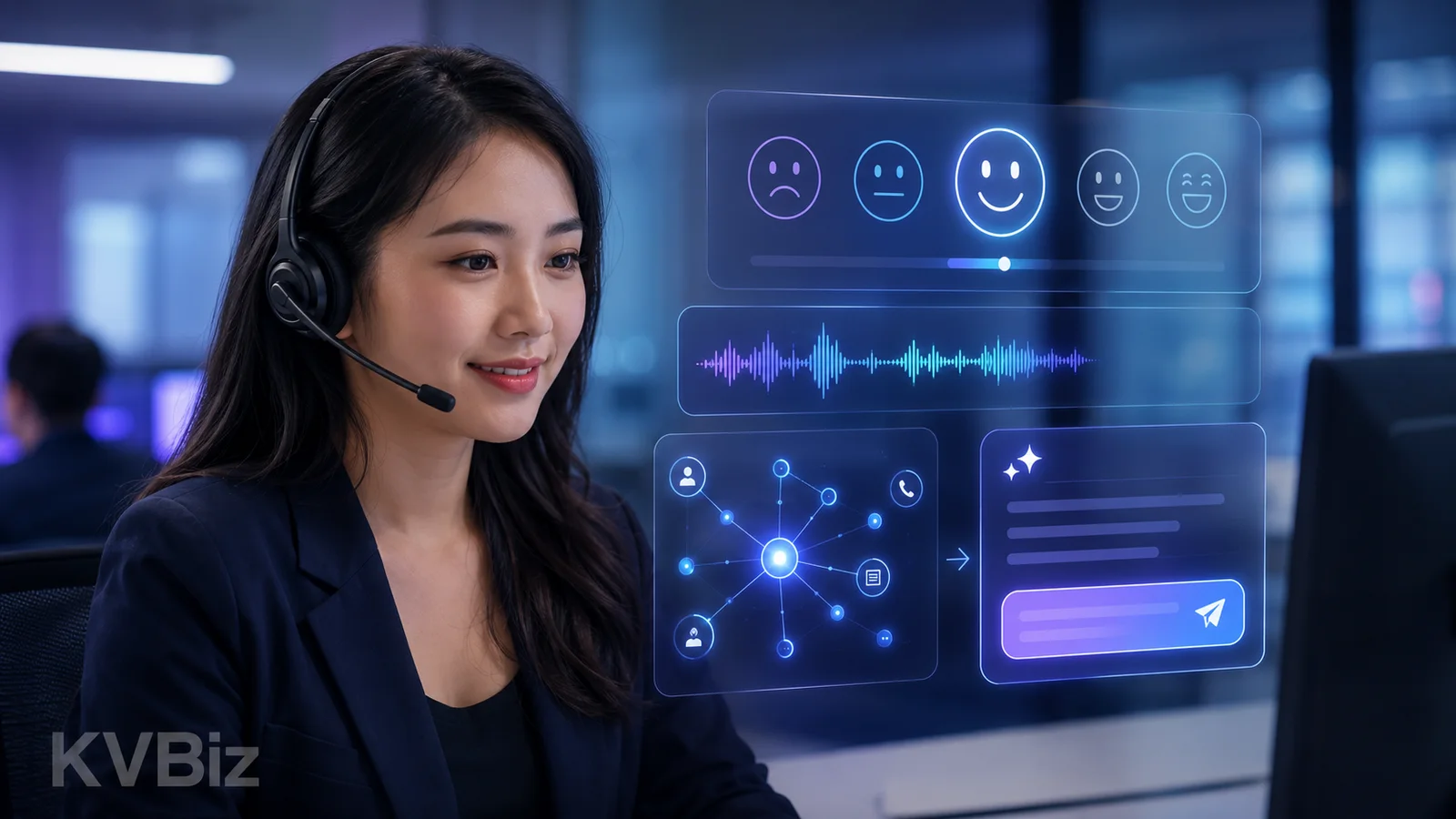 Noonchee AI phân tích cảm xúc giọng nói theo thời gian thực trong Contact Center