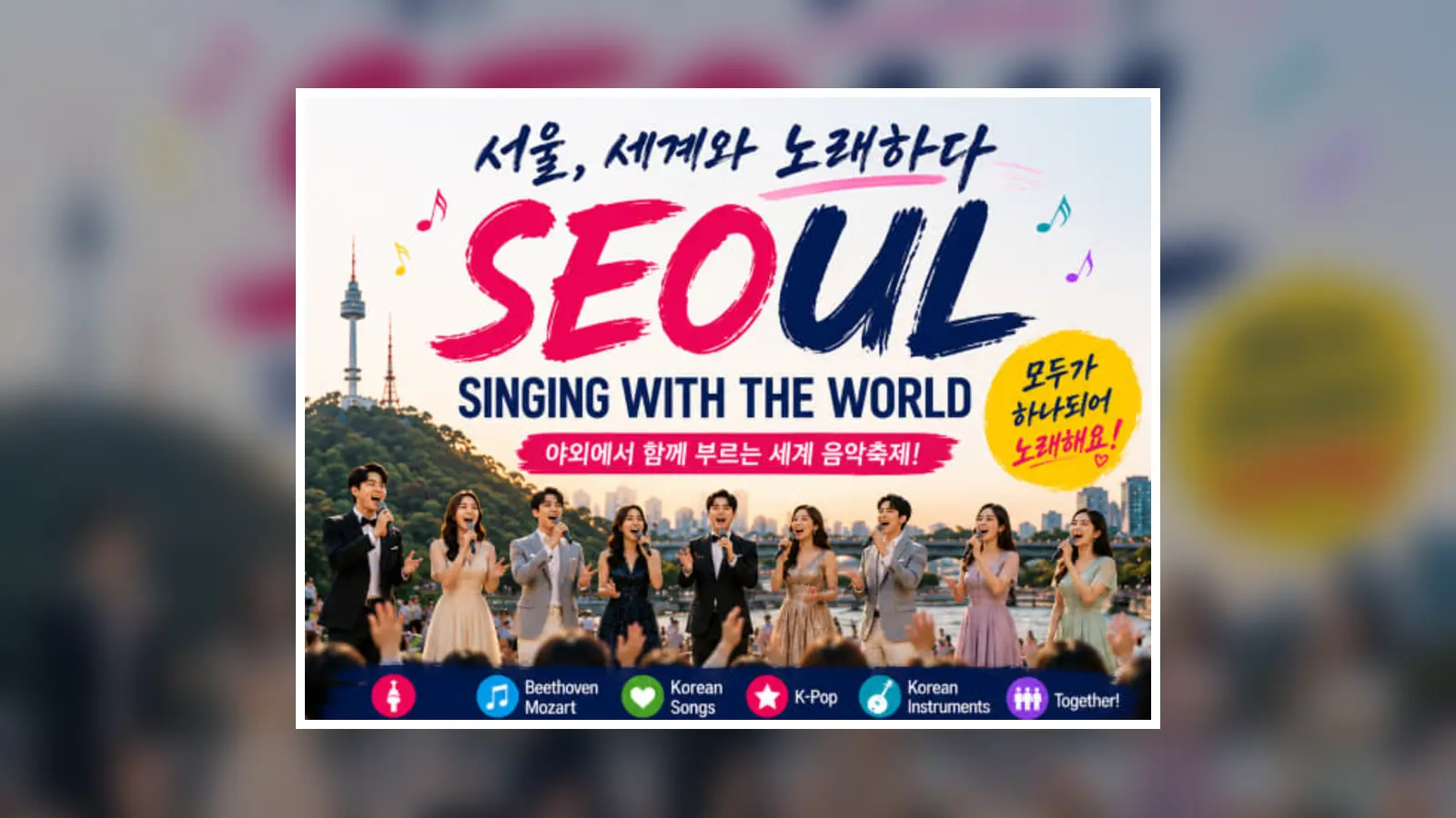 Ba đêm nhạc miễn phí tại Seoul từ 21 đến 23 tháng 8 năm 2026