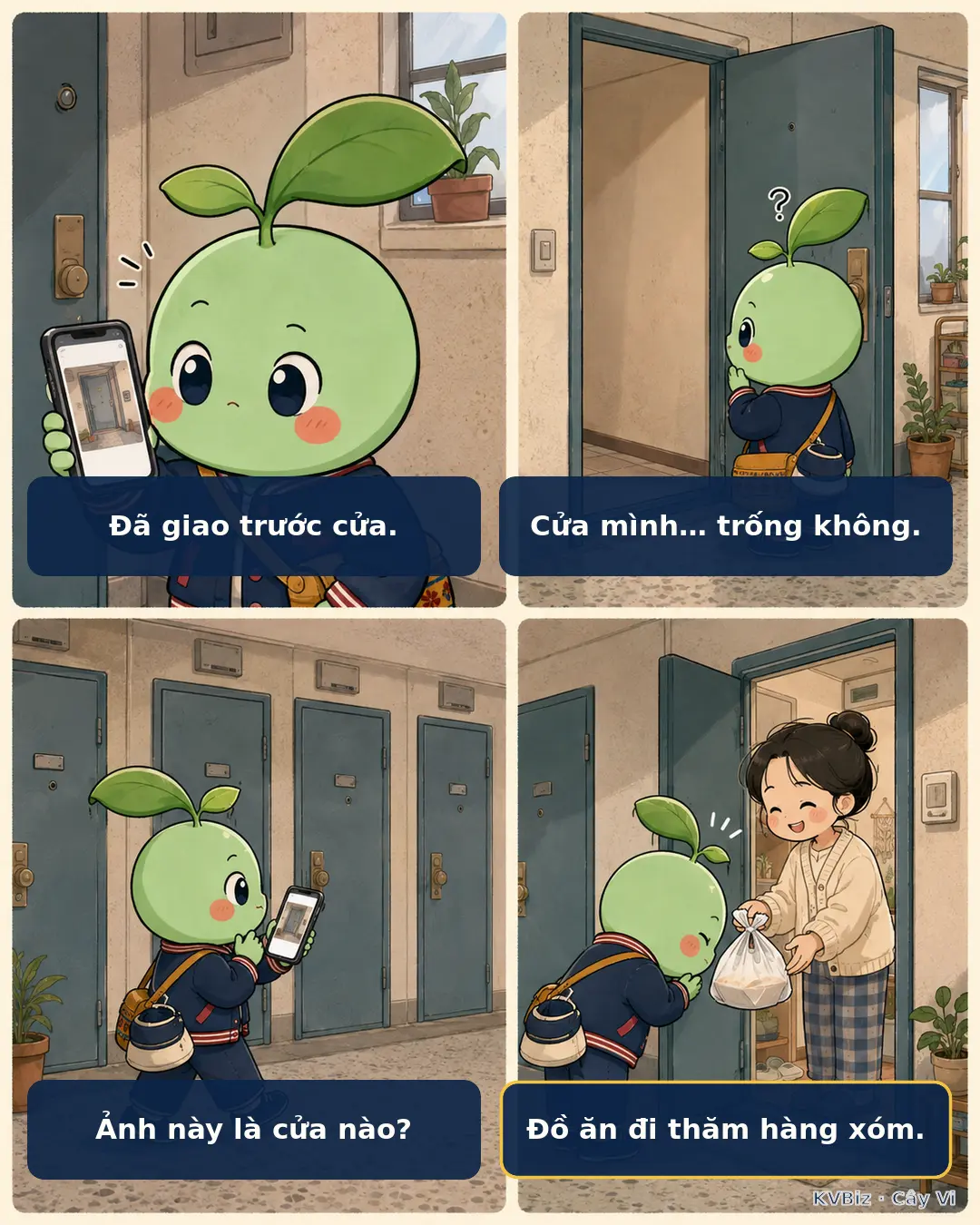Đồ ăn đi thăm hàng xóm