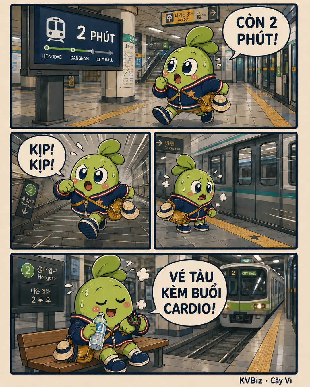 Vé tàu kèm buổi cardio