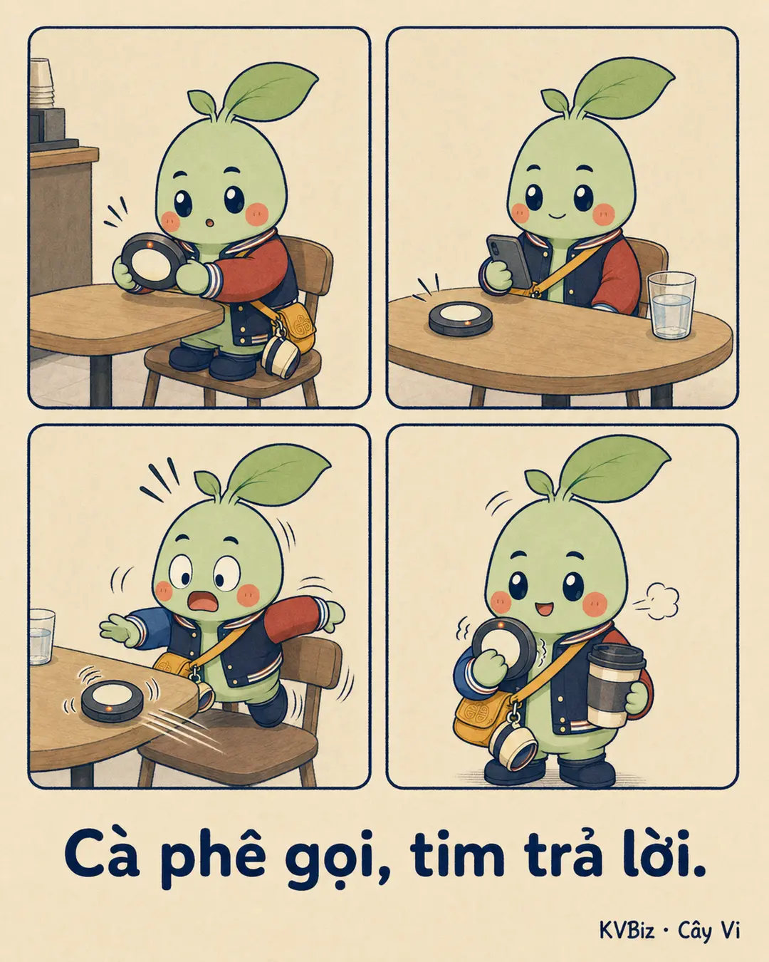 Cà phê gọi, tim trả lời