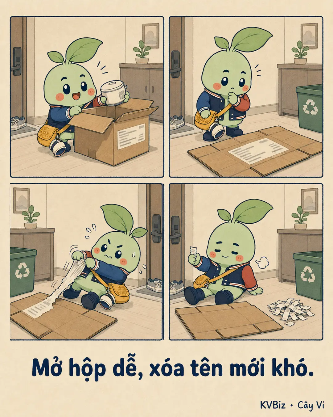 Mở hộp dễ, xóa tên mới khó