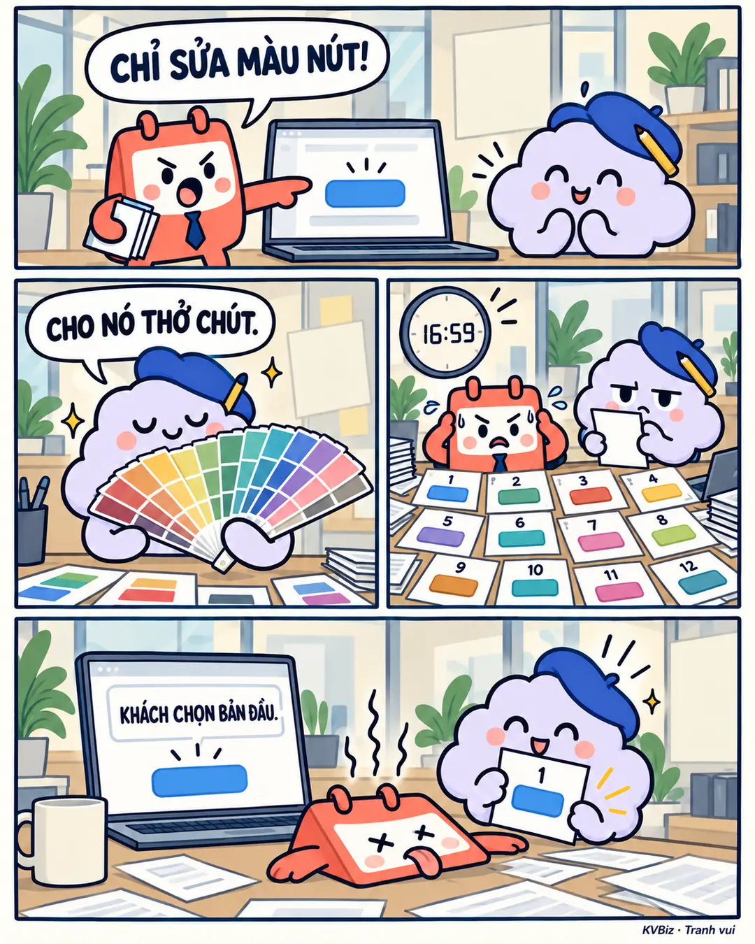 Một nút, mười hai bản final