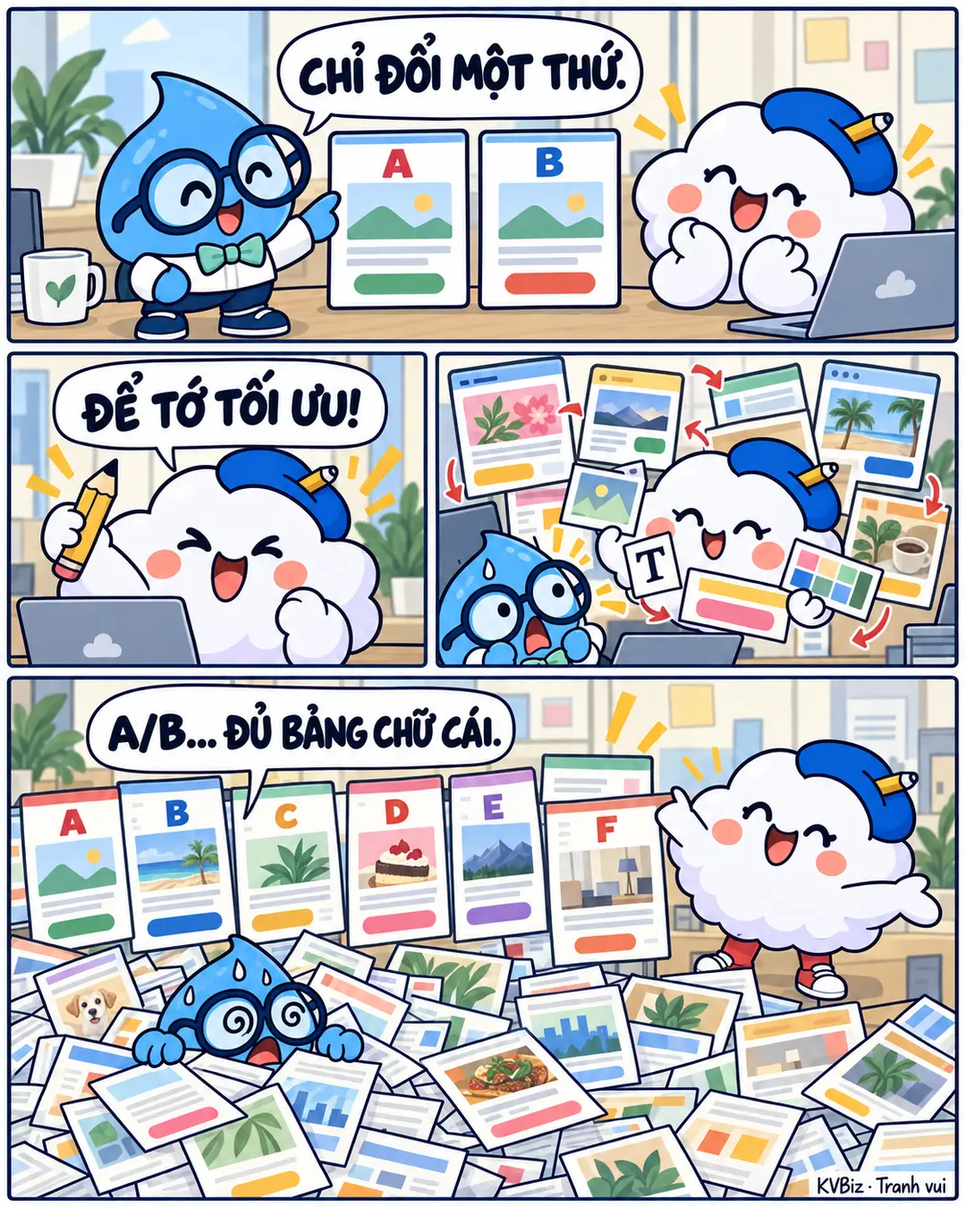 A/B đủ bảng chữ cái