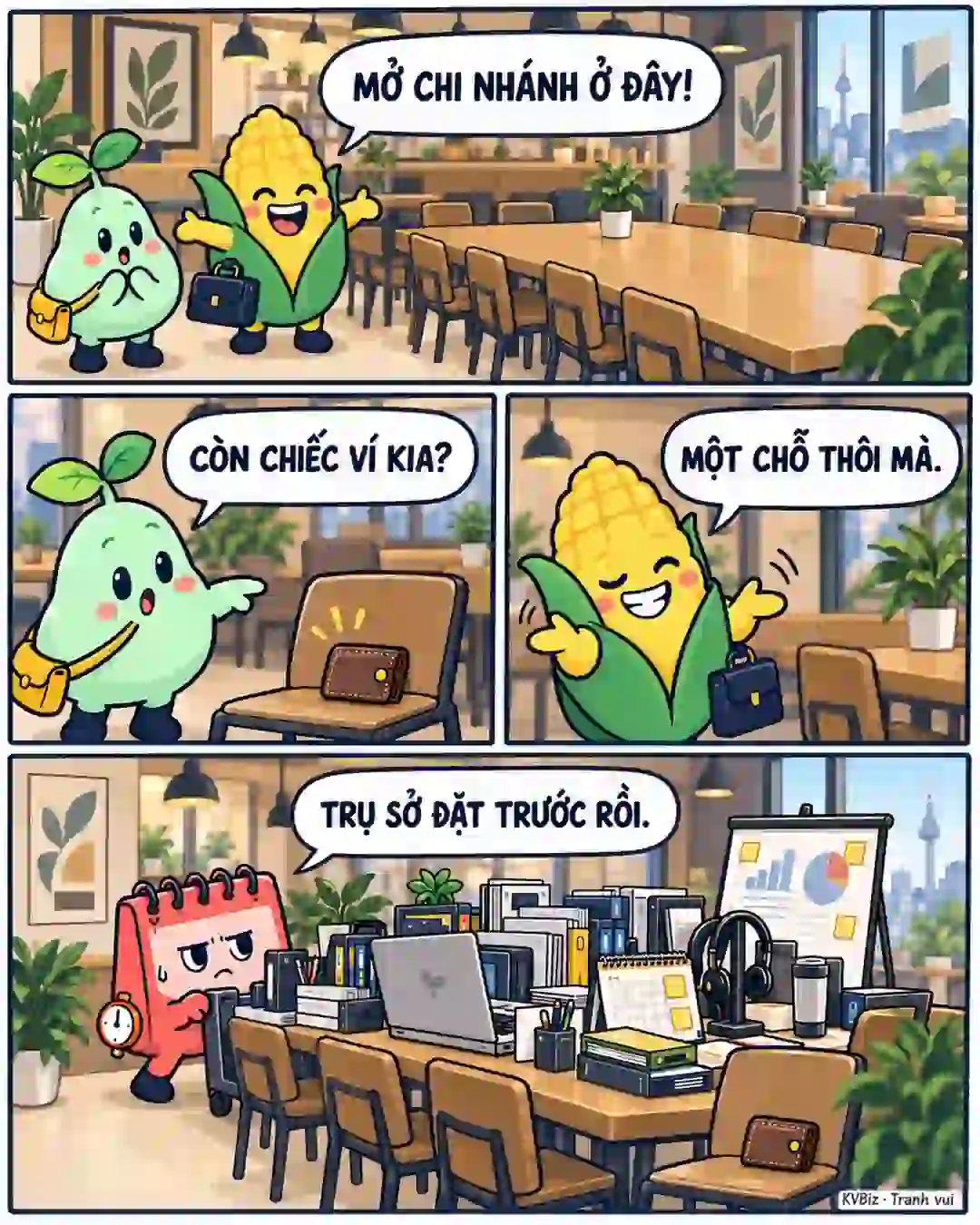 Một chiếc ví, cả văn phòng