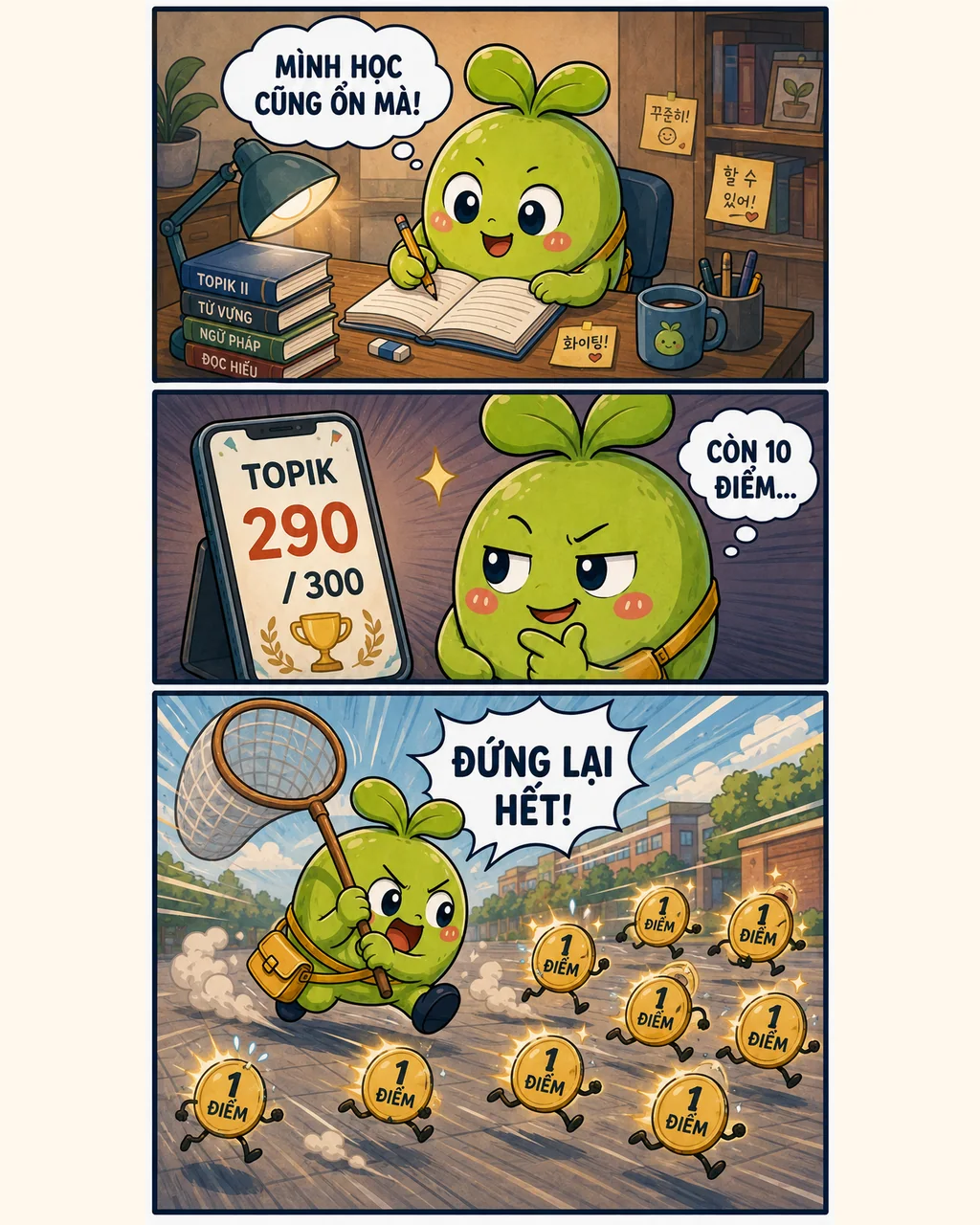 10 điểm còn lại đi nghỉ