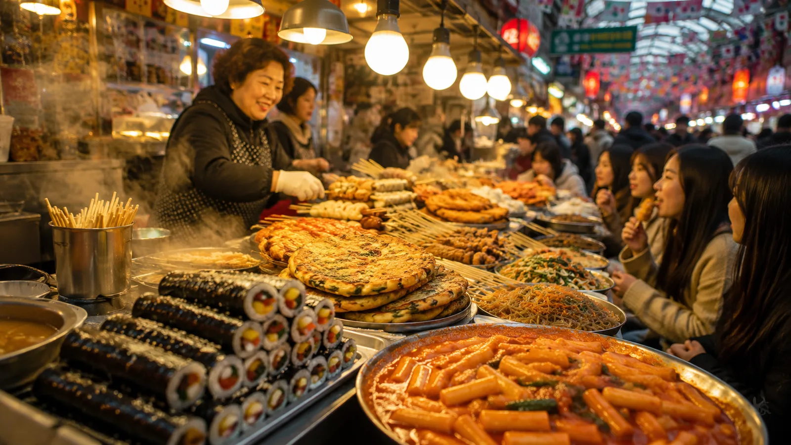 Chợ Gwangjang — thiên đường ăn vặt đường phố